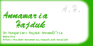 annamaria hajduk business card